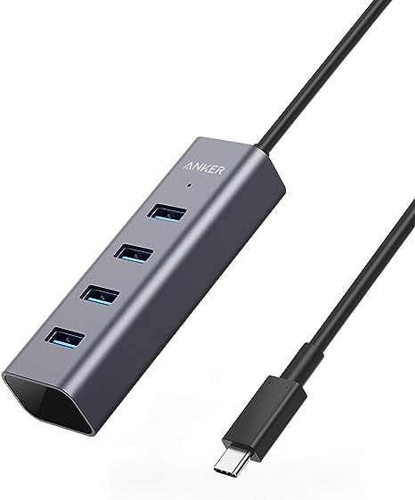 Hub USB C, adaptador de aluminio con 4 puertos 3.0