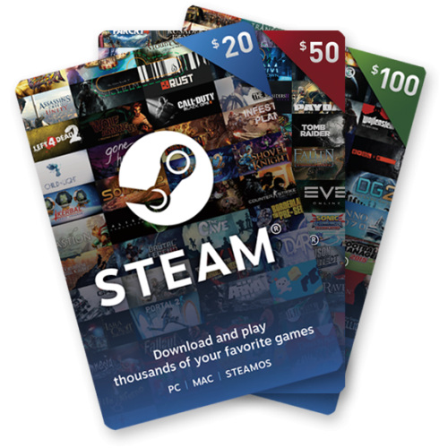 Valve Steam Wallet Card