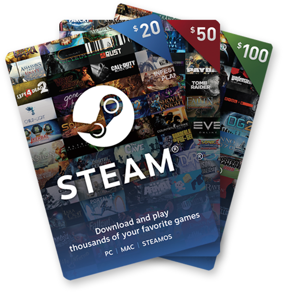 Valve Steam Wallet Card