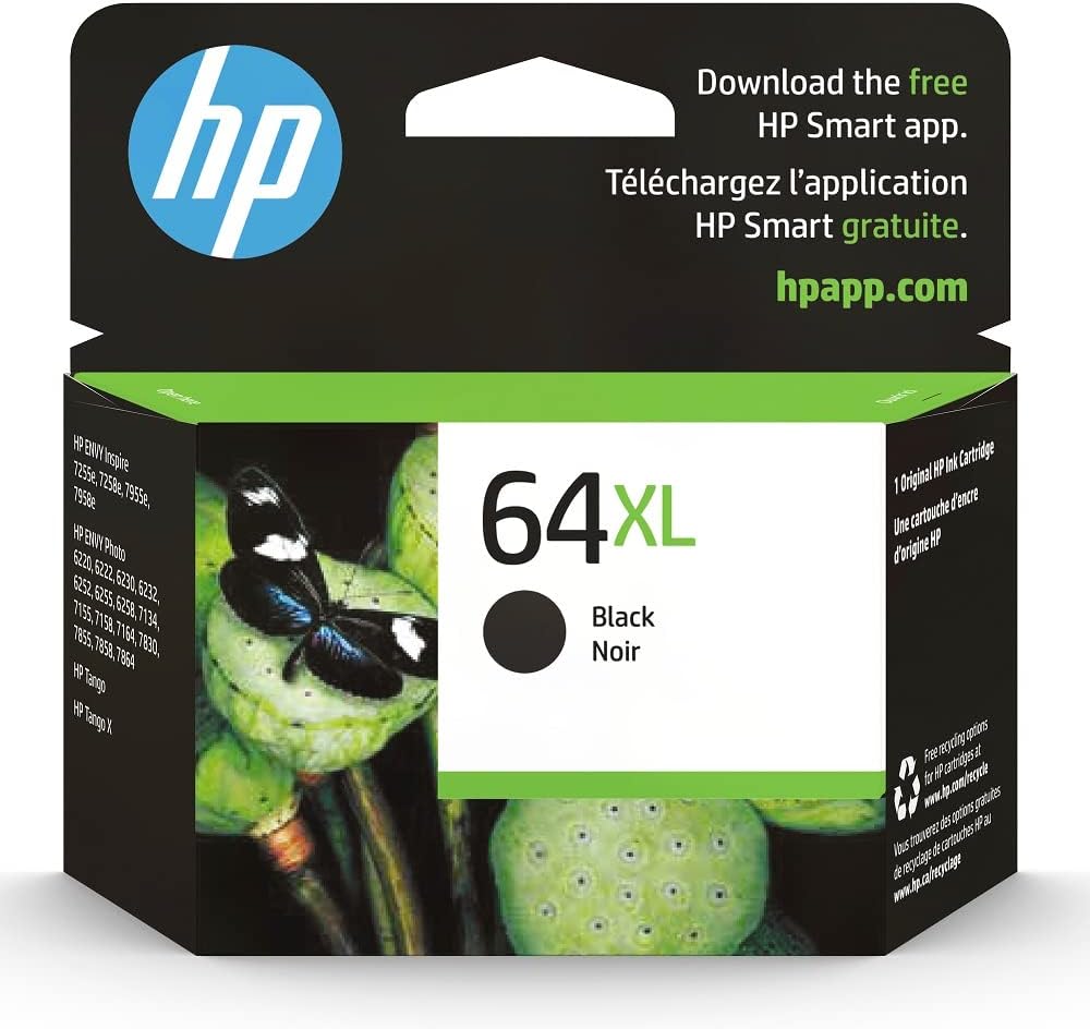 HP 64XL High-Yield Ink Cartridge - Black