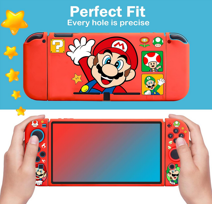 Nintendo Switch OLED Controller Carrying Cover - Red Hand - Imagen 2