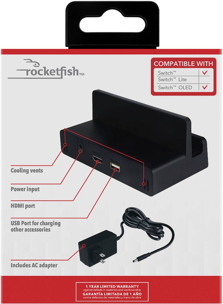 Rocketfish TV Dock Kit For Nintendo Switch & Switch OLED - Imagen 6