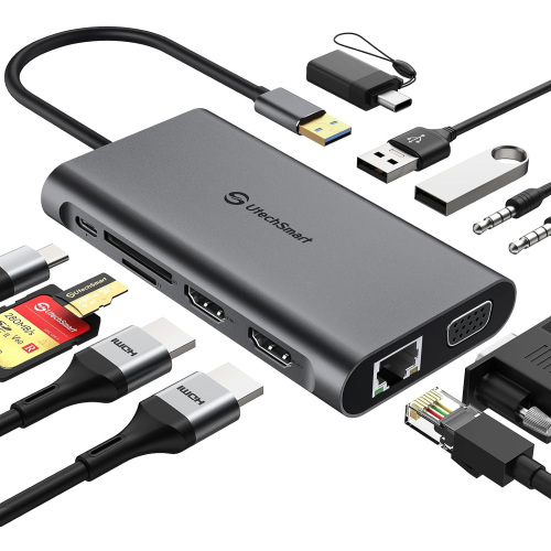 UtechSmart Triple Display USB C Hub