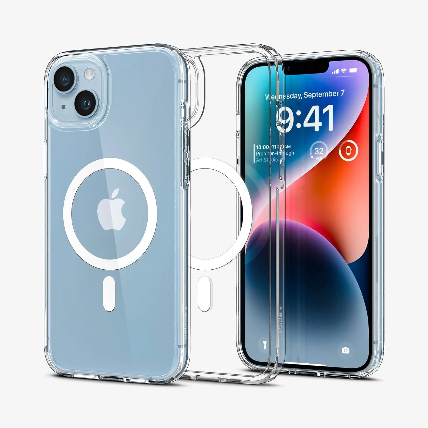 Spigen Ultra Hybrid (MagFit) for iPhone 14 Case - White - Imagen 3