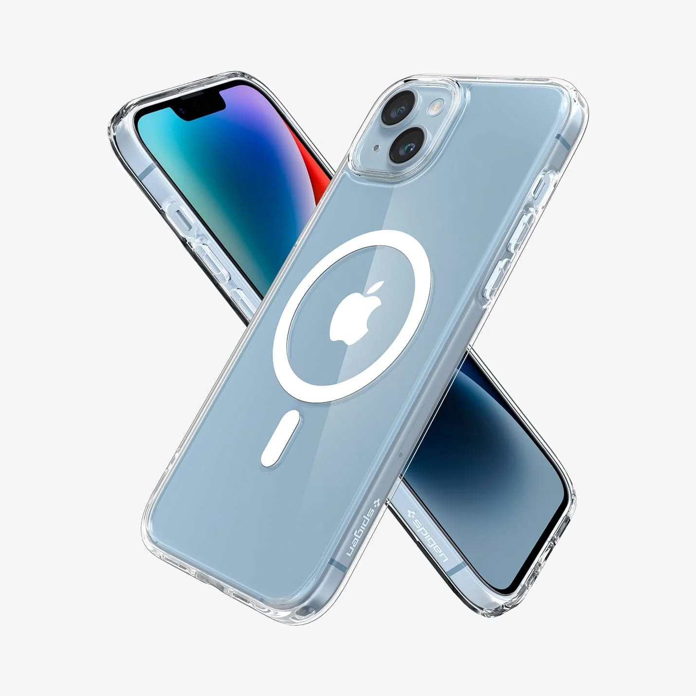 Spigen Ultra Hybrid (MagFit) for iPhone 14 Case - White - Imagen 2