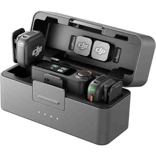 DJI Mic 3 (2 TX + 1 RX + Charging Case) - Black