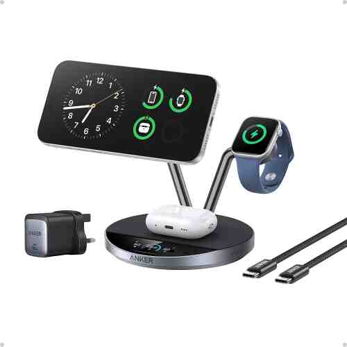 Anker Prime MagSafe Charger Compatible, 3-in-1 Charging Station