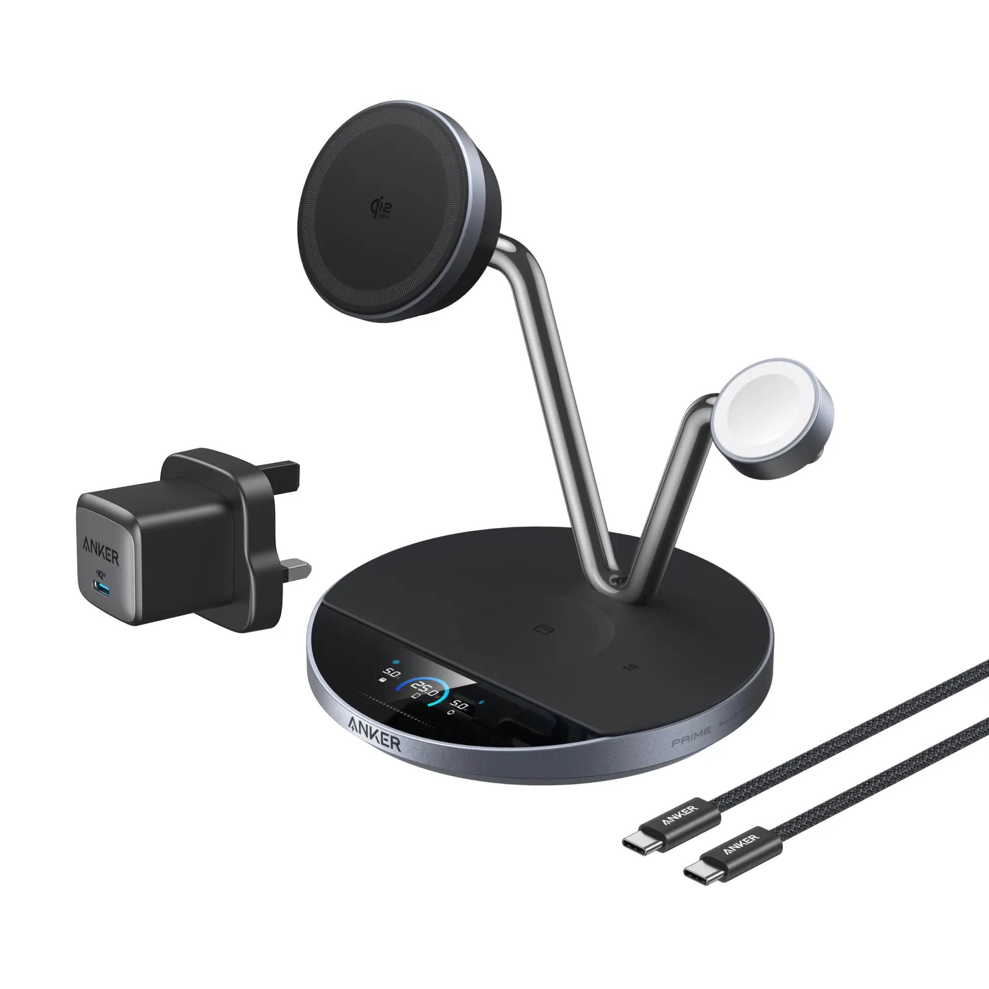 Anker Prime MagSafe Charger Compatible, 3-in-1 Charging Station - Imagen 2